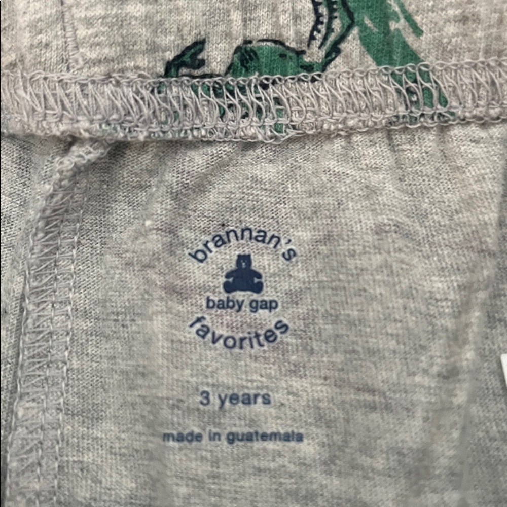 GAP Gray Dinosaur Print Joggers - 3T - Picture 4 of 6